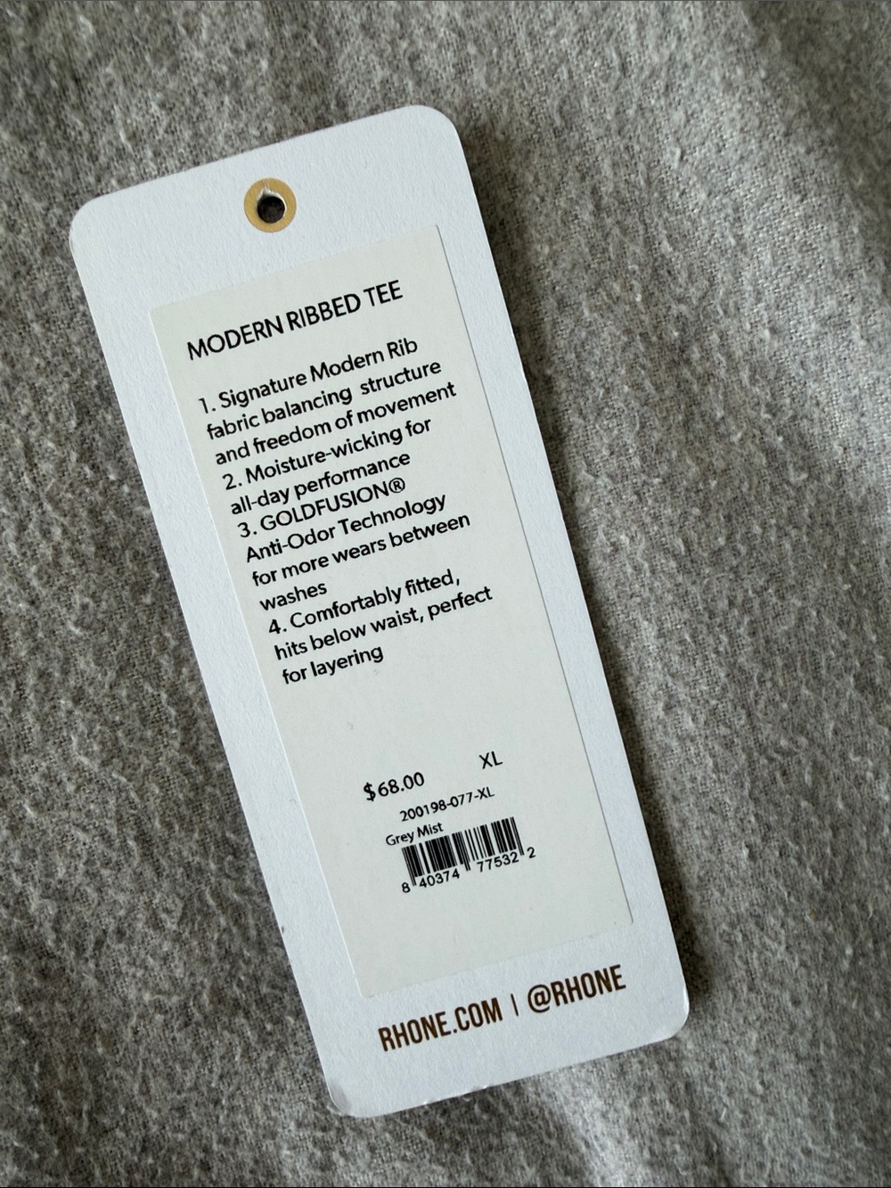 Rhone Modern Ribbed Tee - Picture 2 of 6